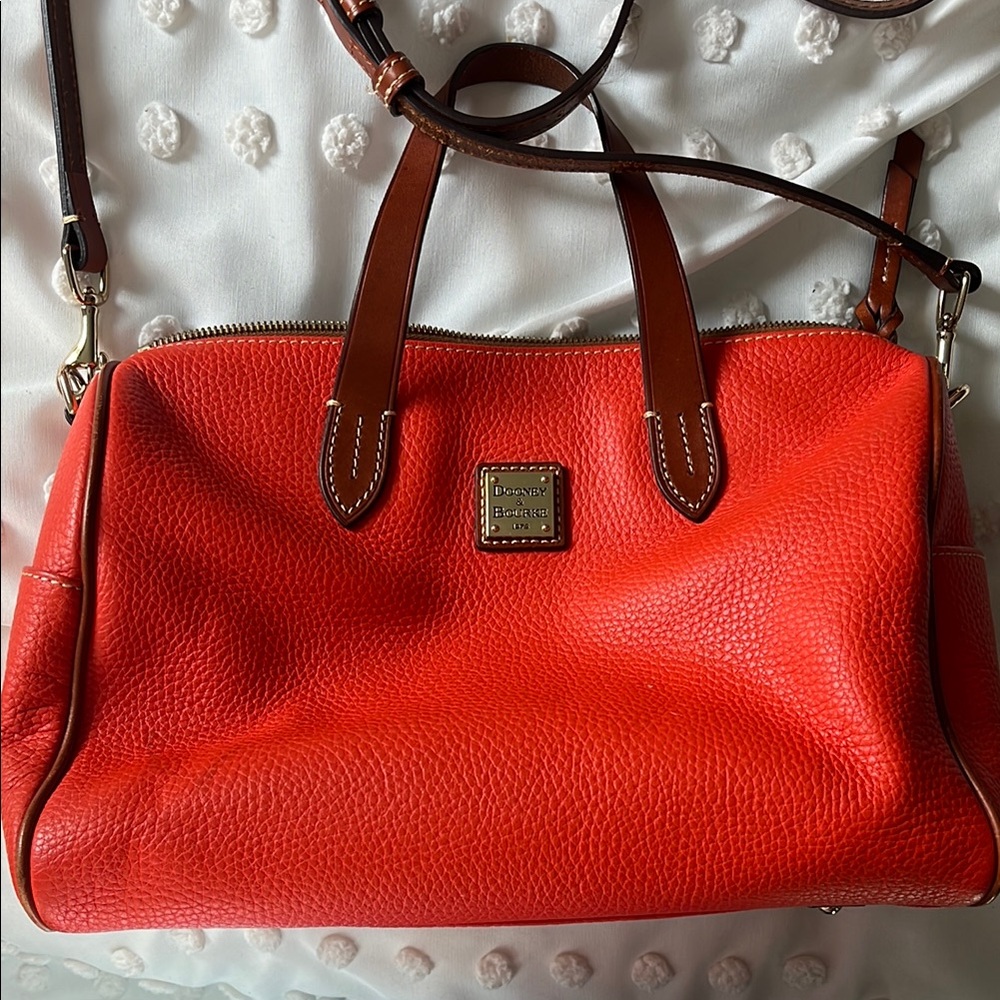 Dooney & Bourke orange Leather Women's Bag